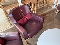 Hutten - bistrotafel met 3 fauteuils - afbeelding 4 van  5