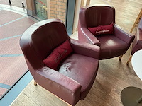 Hutten - bistrotafel met 3 fauteuils - afbeelding 1 van  3