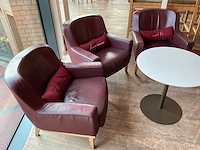 Hutten - bistrotafel met 3 fauteuils - afbeelding 2 van  5