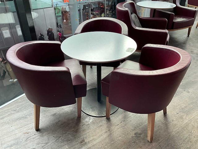 Hutten - bistrotafel met 3 stoelen - afbeelding 2 van  6