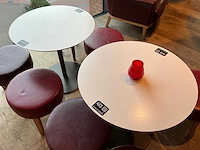 Hutten - bistrotafel met 4 krukken (2x) - afbeelding 3 van  3