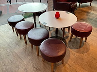 Hutten - bistrotafel met 4 krukken (2x) - afbeelding 2 van  3