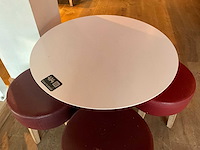 Hutten - bistrotafel met 4 krukken - afbeelding 4 van  4