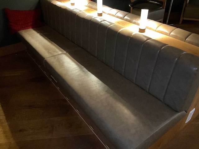 Hutten - dubbele restaurantbank met verlichting - afbeelding 5 van  8