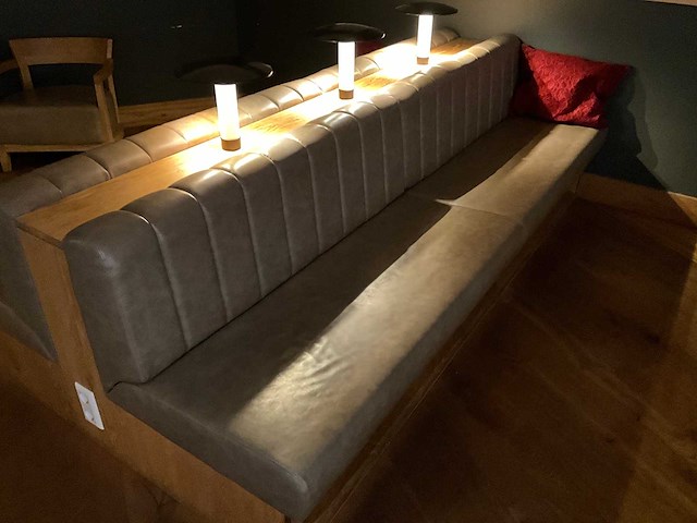 Hutten - dubbele restaurantbank met verlichting - afbeelding 7 van  8