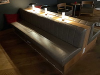 Hutten - dubbele restaurantbank met verlichting - afbeelding 3 van  8