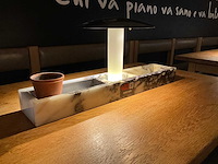 Hutten - halfhoge tafel met bank en 3 krukken - afbeelding 4 van  8