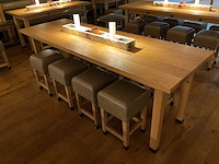 Hutten - halfhoge tafel met marmeren opbouw & verlichting - afbeelding 1 van  5