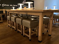 Hutten - halfhoge tafel met marmeren opbouw & verlichting - afbeelding 2 van  5