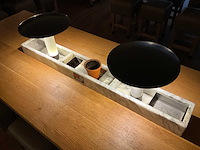 Hutten - halfhoge tafel met marmeren opbouw & verlichting - afbeelding 5 van  5