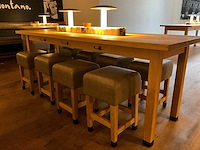 Hutten - halfhoge tafel met marmeren opbouw & verlichting - afbeelding 2 van  4
