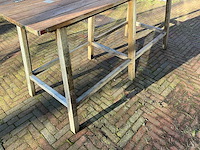 Hutten - hardhouten hoge terrastafel (2x) - afbeelding 4 van  8