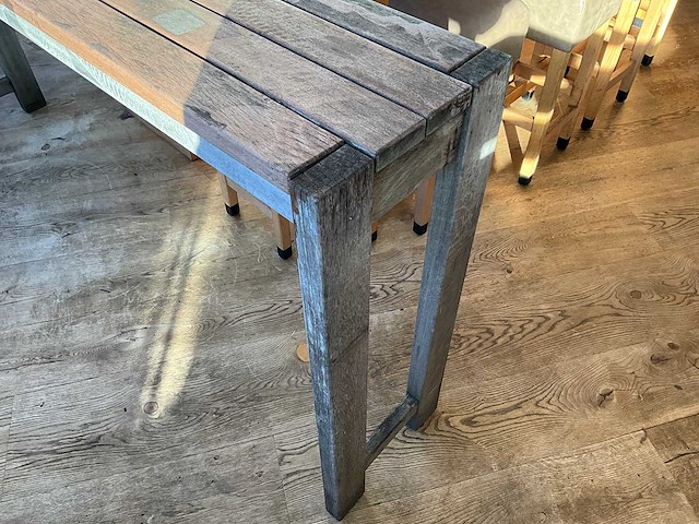 Hutten - hardhouten hoge terrastafel (2x) - afbeelding 5 van  5