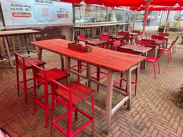 Hutten - hardhouten hoge terrastafel - afbeelding 2 van  9