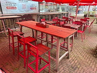 Hutten - hardhouten hoge terrastafel - afbeelding 2 van  9