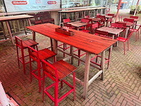 Hutten - hardhouten hoge terrastafel - afbeelding 1 van  9