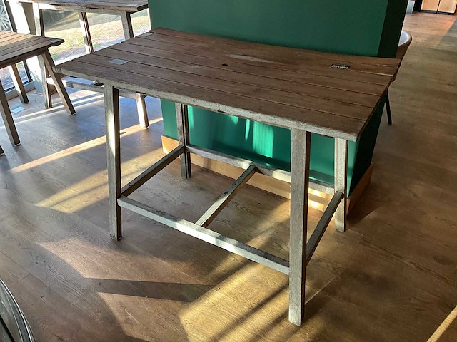 Hutten - hardhouten hoge terrastafel - afbeelding 1 van  3