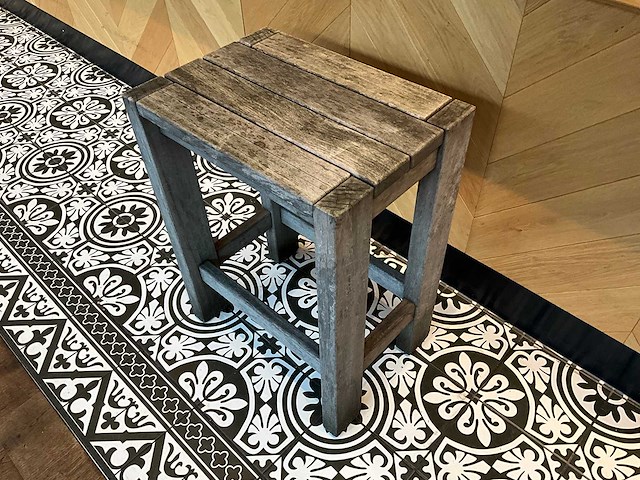 Hutten - hardhouten terrasbijzettafel (2x) - afbeelding 2 van  5