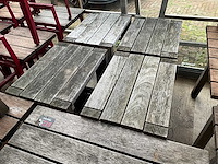 Hutten - hardhouten terrasbijzettafel (2x) - afbeelding 5 van  5
