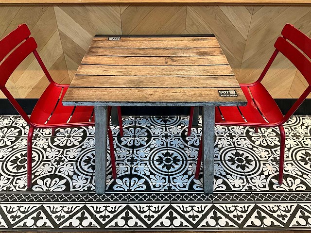 Hutten - hardhouten terrastafel (2x) - afbeelding 2 van  8