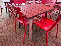 Hutten - hardhouten terrastafel (8x) - afbeelding 1 van  7
