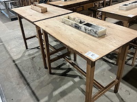 Hutten - houten bartafel (2x) - afbeelding 2 van  3