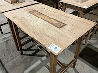 Hutten - houten bartafel (2x) - afbeelding 3 van  3