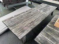 Hutten - houten terrasbank (2x) - afbeelding 5 van  5