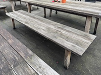 Hutten - houten terrasbank (2x) - afbeelding 3 van  5