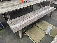 Hutten - houten terrasbank (2x) - afbeelding 6 van  6