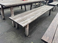 Hutten - houten terrasbank (2x) - afbeelding 2 van  5