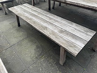 Hutten - houten terrasbank (2x) - afbeelding 5 van  5