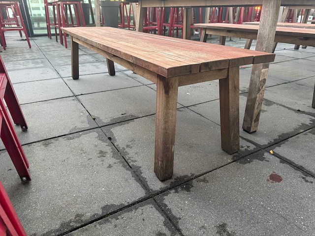 Hutten - houten terrasbank (2x) - afbeelding 8 van  10