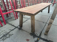 Hutten - houten terrasbank (2x) - afbeelding 9 van  10