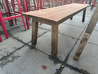 Hutten - houten terrasbank (2x) - afbeelding 10 van  10