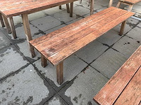 Hutten - houten terrasbank (2x) - afbeelding 2 van  5