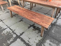 Hutten - houten terrasbank (2x) - afbeelding 5 van  5