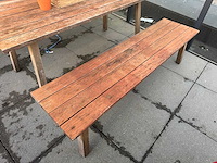 Hutten - houten terrasbank (2x) - afbeelding 2 van  6