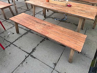 Hutten - houten terrasbank (2x) - afbeelding 3 van  6