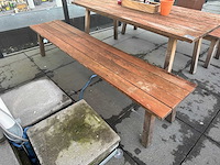 Hutten - houten terrasbank (2x) - afbeelding 4 van  6