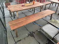 Hutten - houten terrasbank (2x) - afbeelding 6 van  6