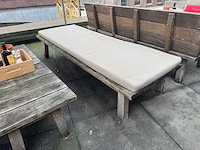 Hutten - houten terrasbank (2x) - afbeelding 2 van  5