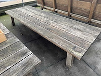 Hutten - houten terrasbank (2x) - afbeelding 4 van  5