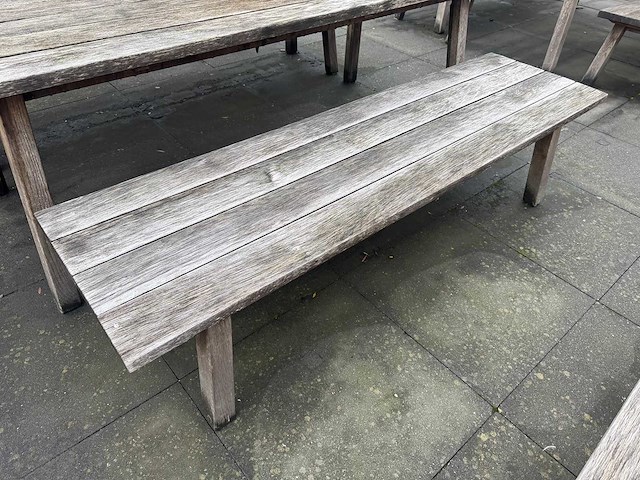 Hutten - houten terrasbank (2x) - afbeelding 4 van  5