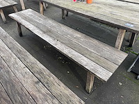 Hutten - houten terrasbank (2x) - afbeelding 4 van  6