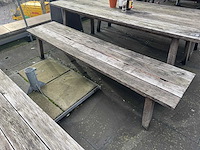 Hutten - houten terrasbank (2x) - afbeelding 5 van  6