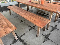 Hutten - houten terrasbank(4x) - afbeelding 2 van  9