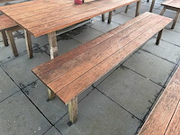 Hutten - houten terrasbank(4x) - afbeelding 3 van  9