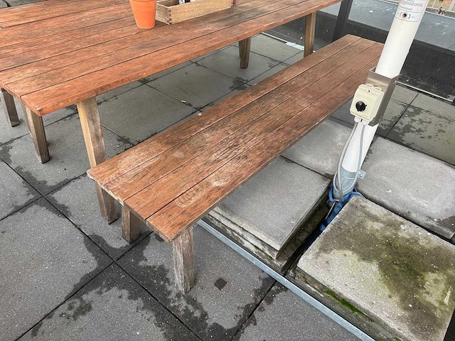 Hutten - houten terrasbank(4x) - afbeelding 5 van  9