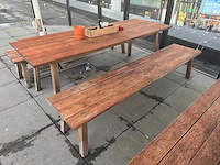 Hutten - houten terrasbank(4x) - afbeelding 6 van  9